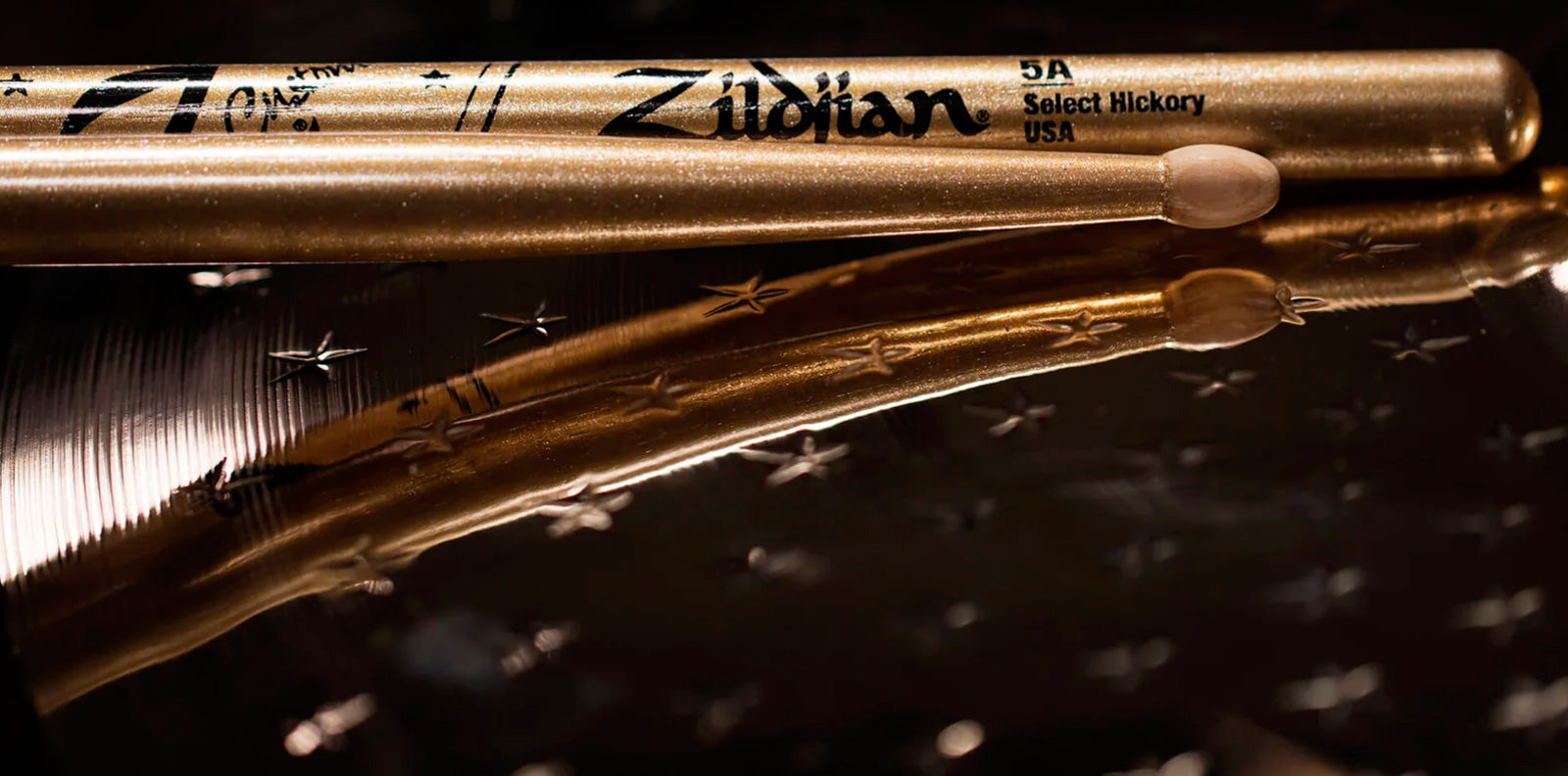 Zildjian Z5ACGZC Z Custom Par Baquetas Batería Gold Chroma 4