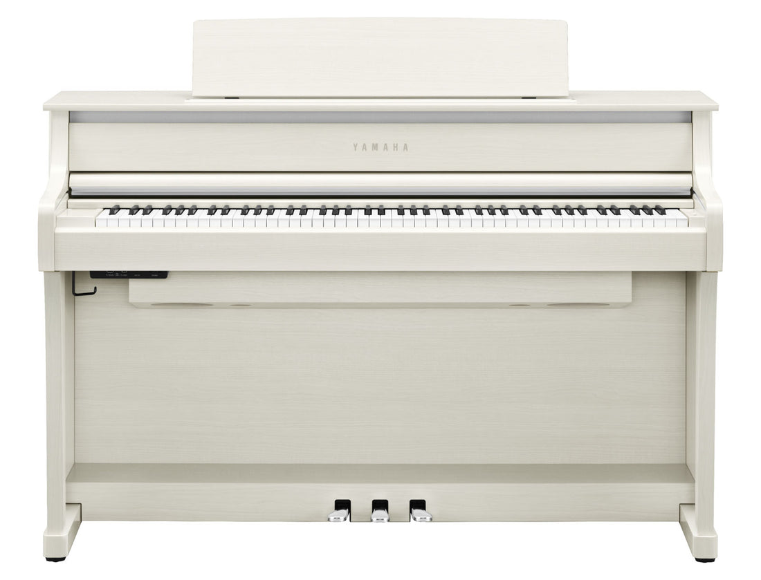 Yamaha CLP875 WB Piano Digital Clavinova Abedul Blanco 1