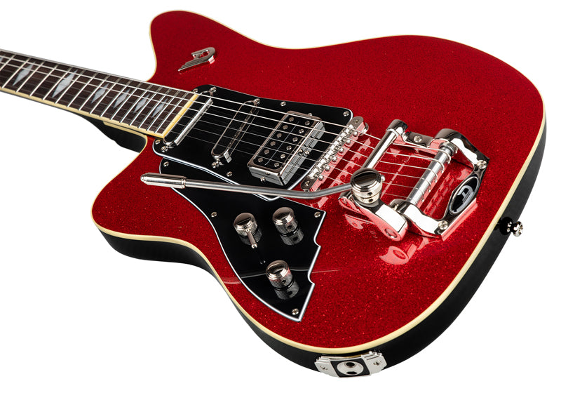 Duesenberg Paloma L RDS Guitarra Eléctrica para Zurdos Red Sparkle 2
