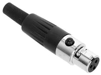 Adam Hall K4CXF3MINI Conector Mini XLR de 3 Pins Hembra 3