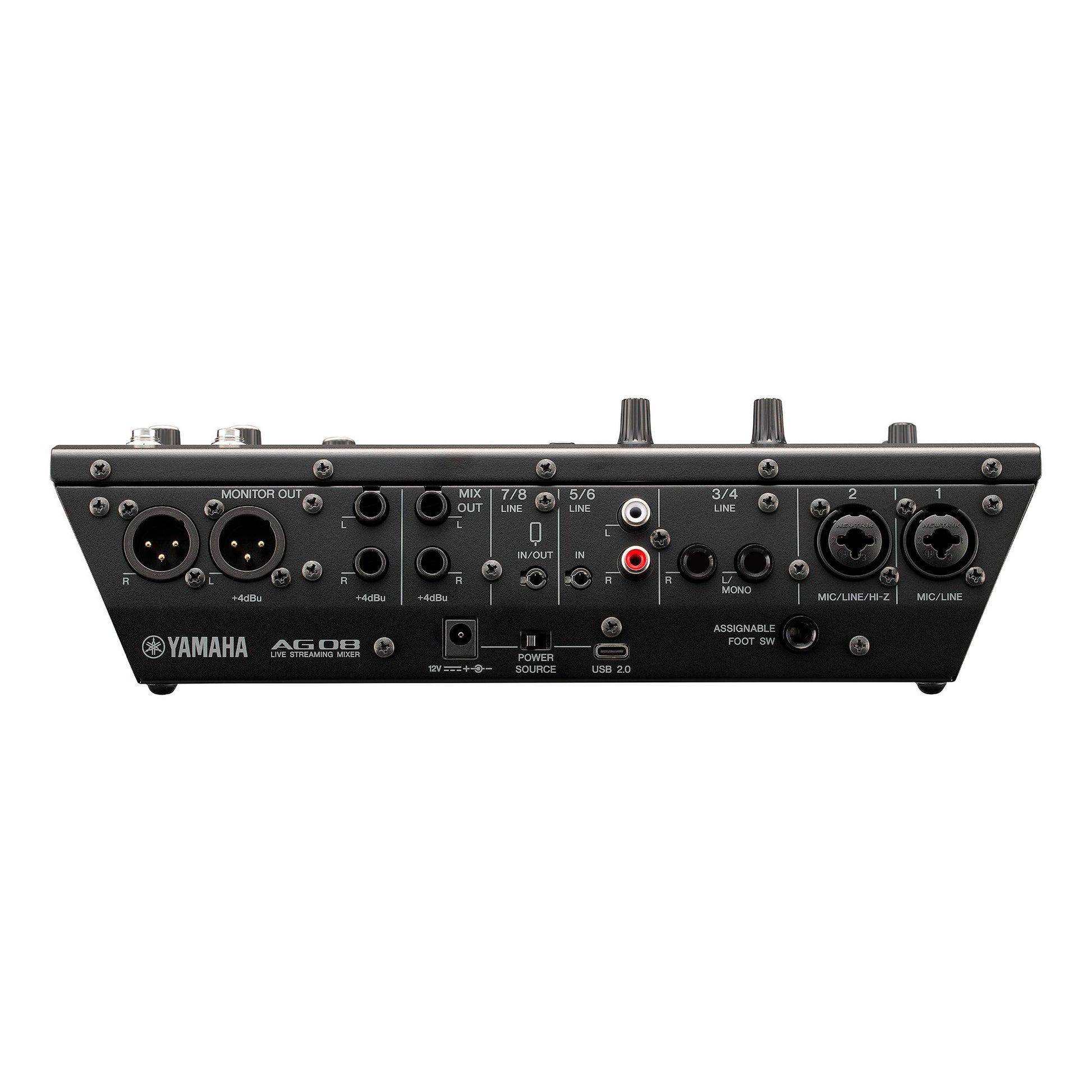 Yamaha AG08BL Mesa de Mezclas para Streaming 8 Canales Negra 5