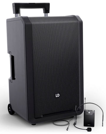 LD Systems ANNY12 BPH B5 Altavoz PA Bluetooth con Micrófono de Diadema 1