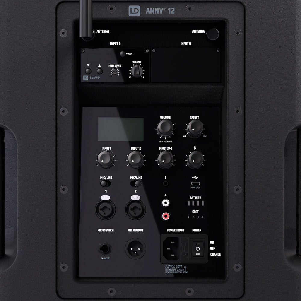 LD Systems ANNY12 BPH B5 Altavoz PA Bluetooth con Micrófono de Diadema 3