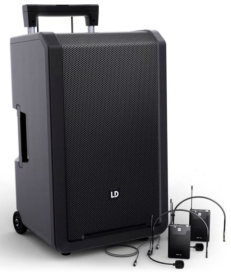 LD Systems ANNY12 BPH2 B5 Altavoz PA Bluetooth con Dos Micrófonos de Diadema 1
