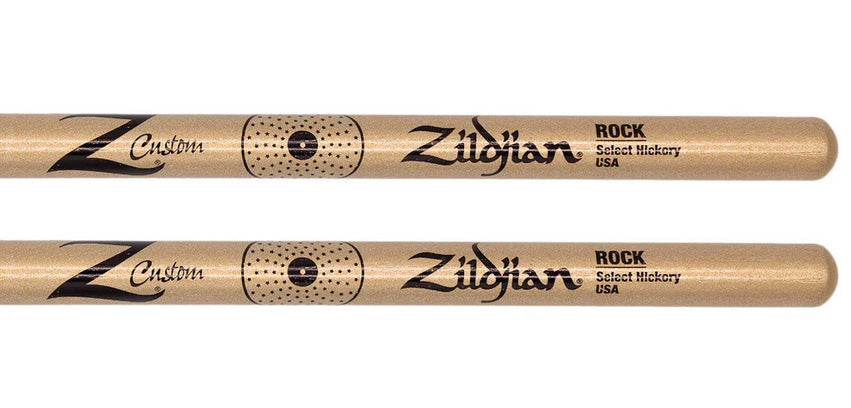 Zildjian ZRKCGNZC Z Custom Rock Nylon Par Baquetas Batería Gold Chroma 2