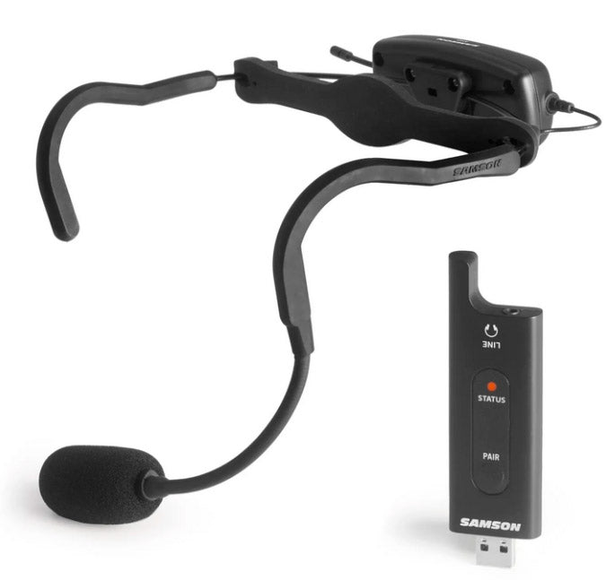Samson Airline XD Headset Sistema Micrófono Diadema Inalámbrico Receptor USB 2