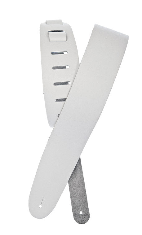 Daddario 25BL02 Correa Guitarra Cuero Blanca 1
