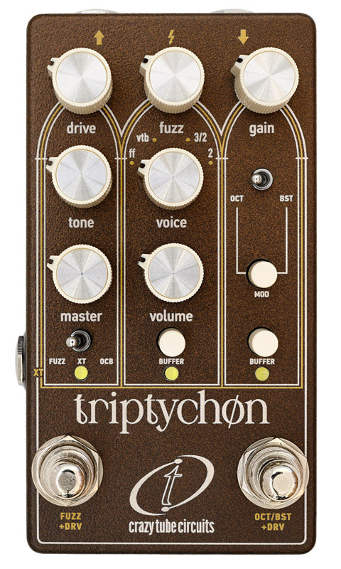 Crazy Tube Circuits Triptychon Pedal Multiefecot Fuzz 1