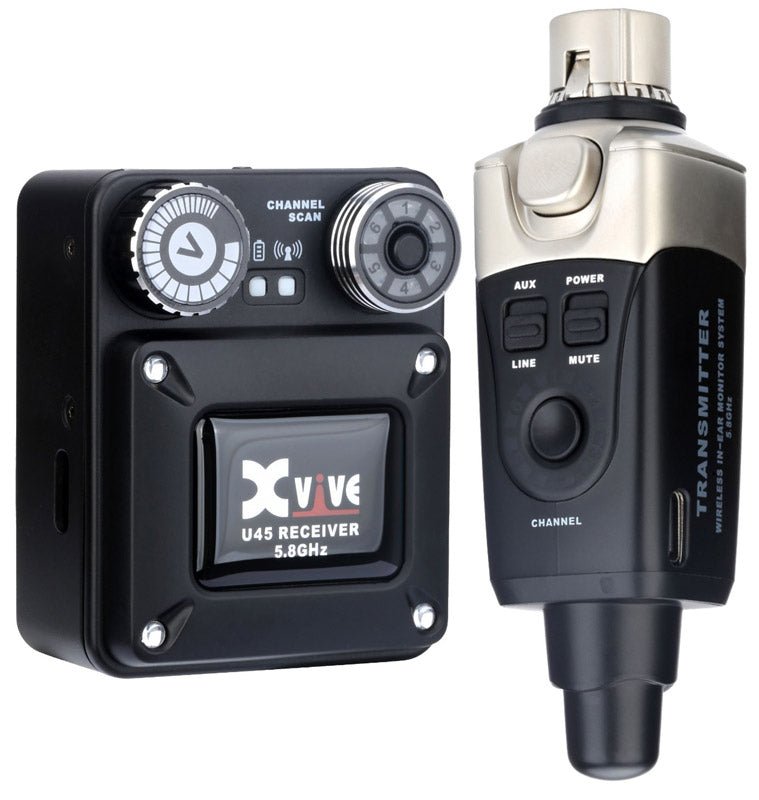 Xvive U45 BLK Sistema Inalámbrico InEar Negro 1