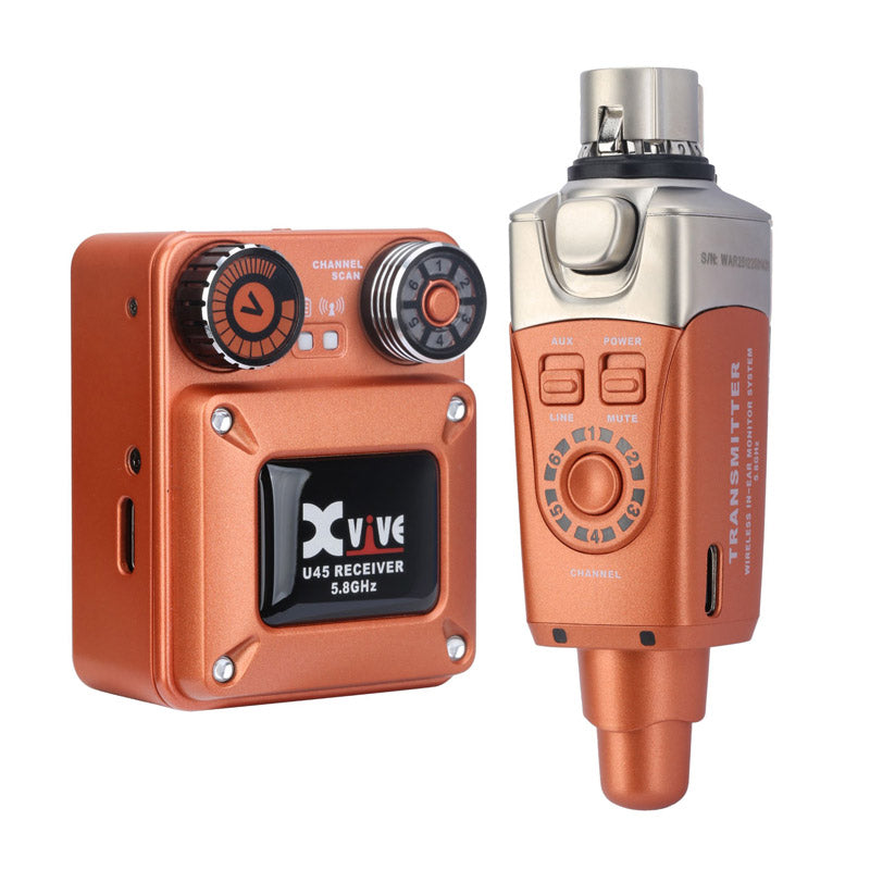 Xvive U45 OR Sistema Inalámbrico InEar Naranja 1