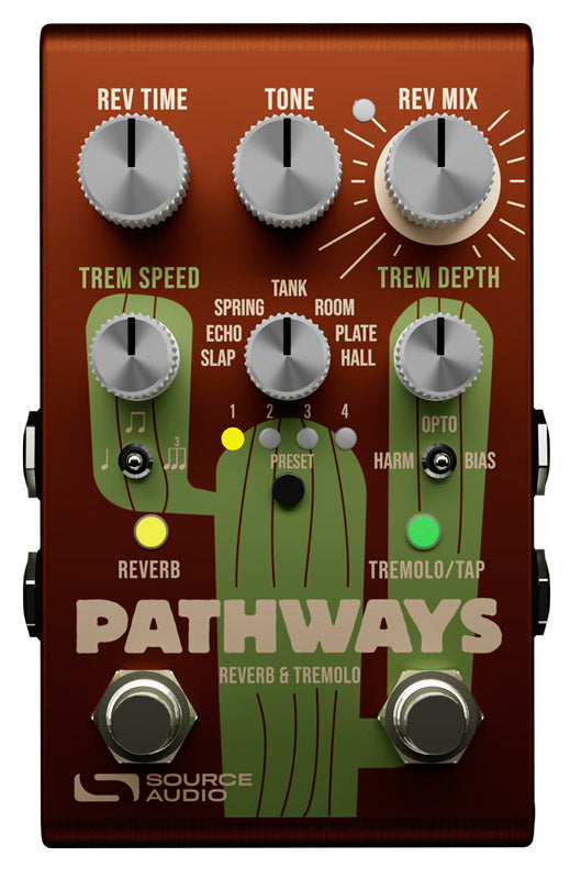 Source Audio SA281 Pathways Pedal Reverb y Trémolo 1