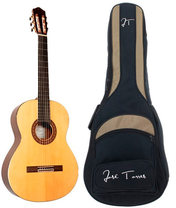 Jose Torres JTC50S + JTB100 Guitarra Española con Funda 1