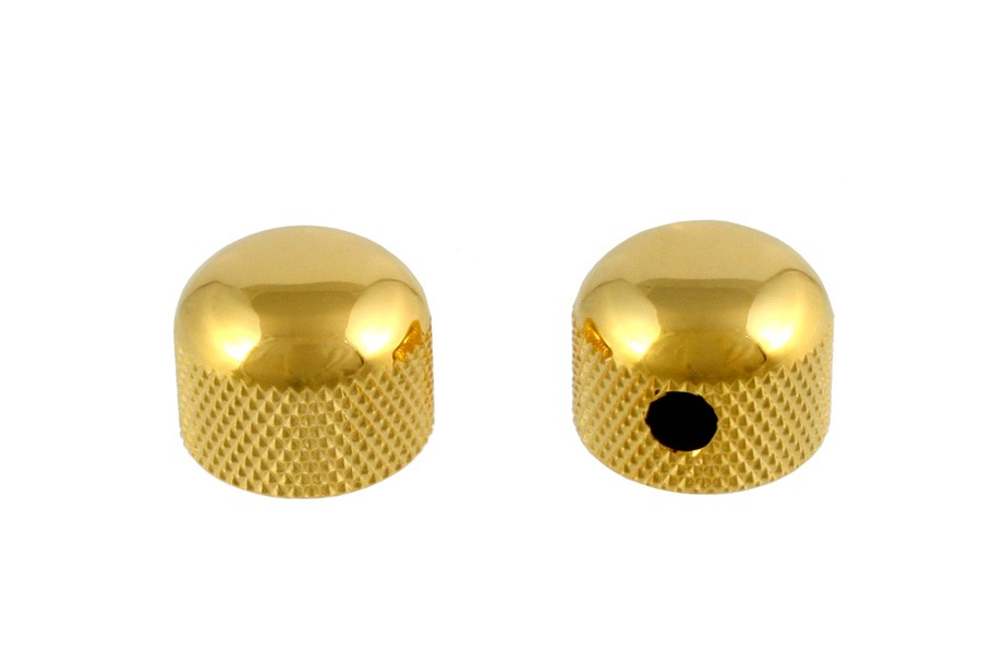 All Parts MK3315002 Set of Two Gold Finished Mini Dome Knobs for USA Split Shaft Pots 1