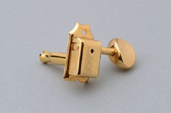 All Parts TK0780002 Tuning Keys Economy Vintage Style 6Inline Gold with Screws 14:1 1