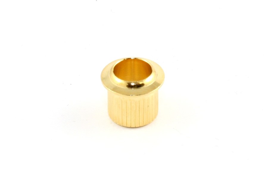 All Parts TK0789002 Tuning Key Bushings (6 Pieces) Pressfit Knurled Brass Gold Plated 1