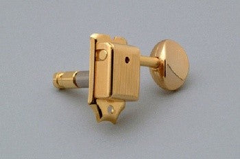 Gotoh TK0779002 Gotoh Locking Tuning Keys Vintage Style 6Inline Gold with Screws 15:1 1