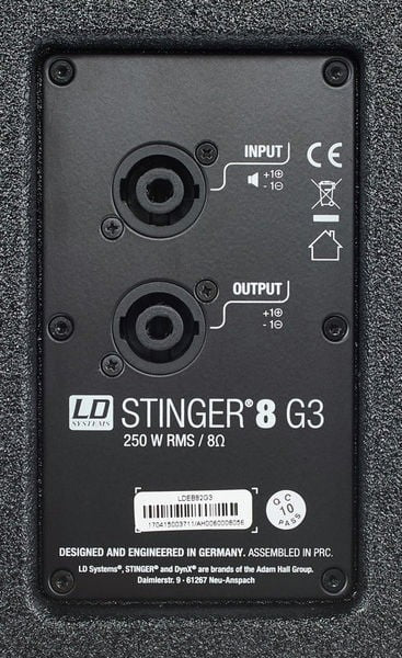 LD Systems Stinger 8 G3 Altavoz PA Pasivo 5