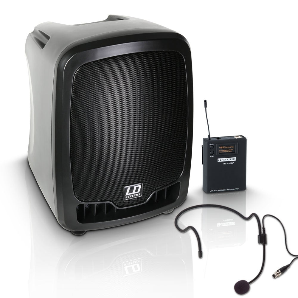 LD Systems RB65 HS B6 RoadBoy Altavoz de PA Portátil con Micrófono de Diadema 1