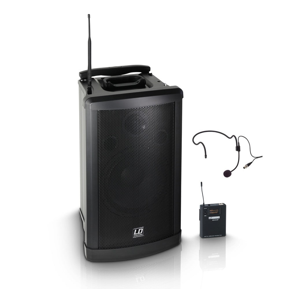 LD Systems RM 102 HS B6 RoadMan Altavoz de PA Portátil con Micrófono de Diadema 1