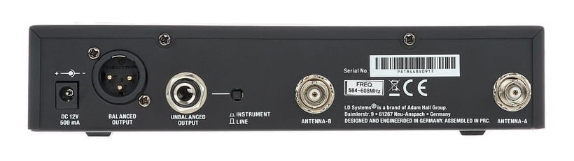 LD Systems U505 HHD Sistema Inalámbrico Micrófono de Mano Dinámico 6