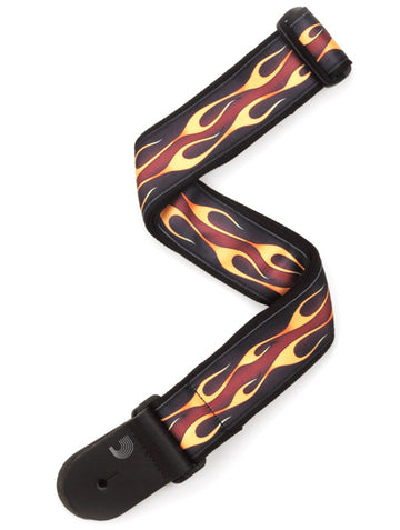 Daddario 50F09 Wooven Correa Guitarra Hot Rod Flame 1