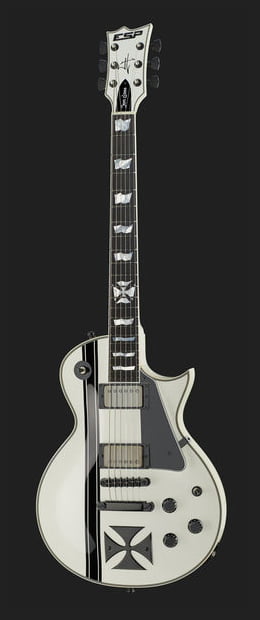 ESP Iron Cross SW James Hetfield Guitarra Eléctrica Snow White 16