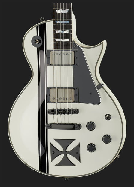 ESP Iron Cross SW James Hetfield Guitarra Eléctrica Snow White 18