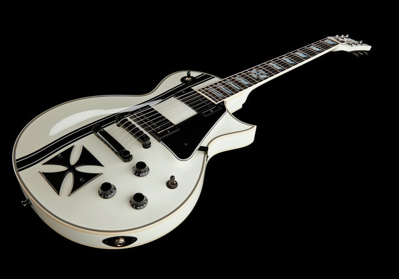 ESP Iron Cross SW James Hetfield Guitarra Eléctrica Snow White 23