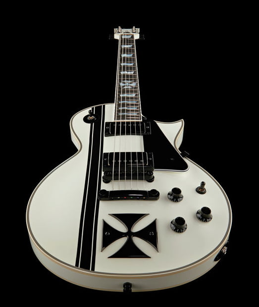 ESP Iron Cross SW James Hetfield Guitarra Eléctrica Snow White 26