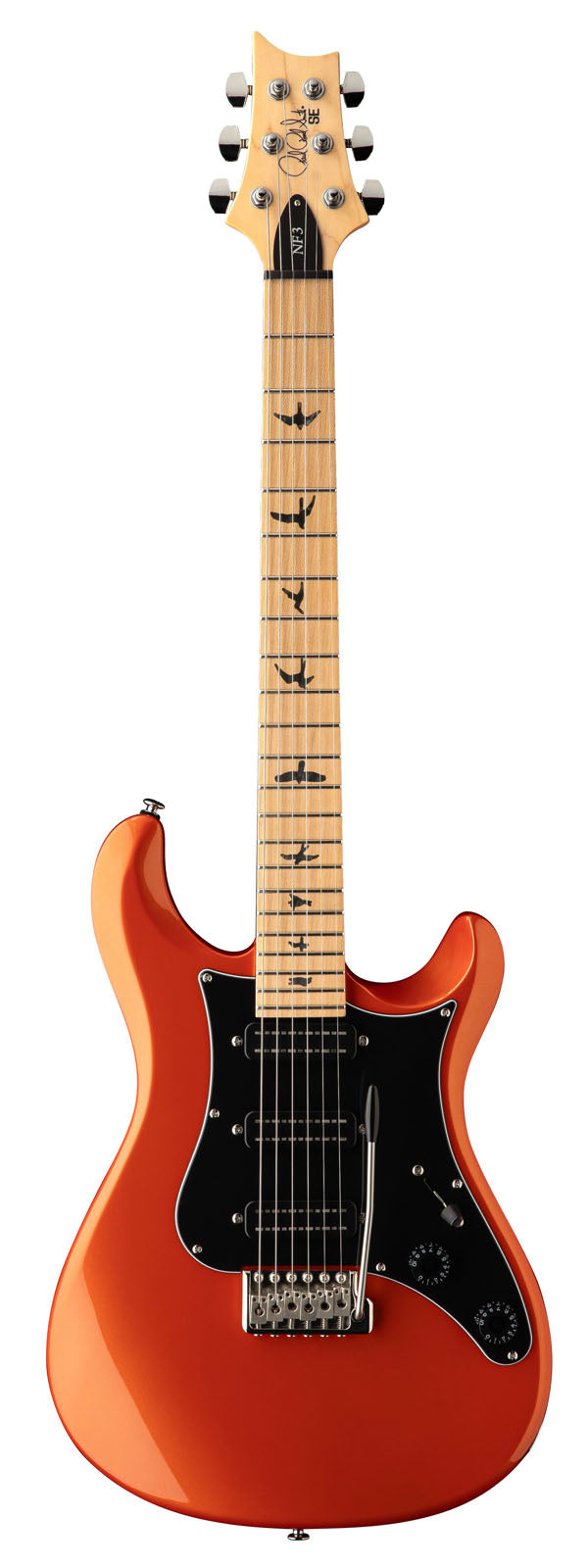 PRS SE NF3 Maple MO MN Guitarra Eléctrica Metallic Orange 1