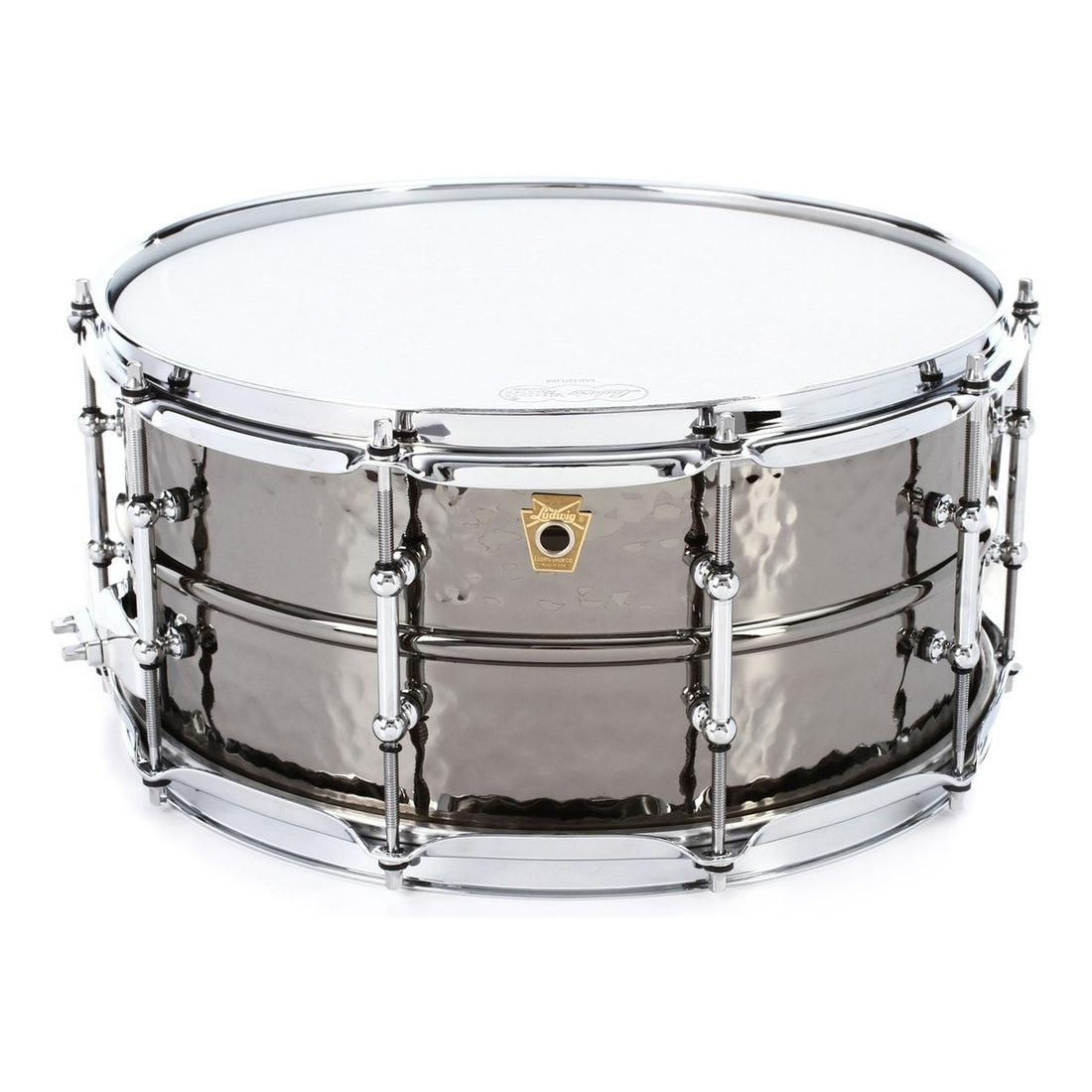 Ludwig LB417KT Black Beauty Caja Batería 14X6.5 Latón Martilleado 1