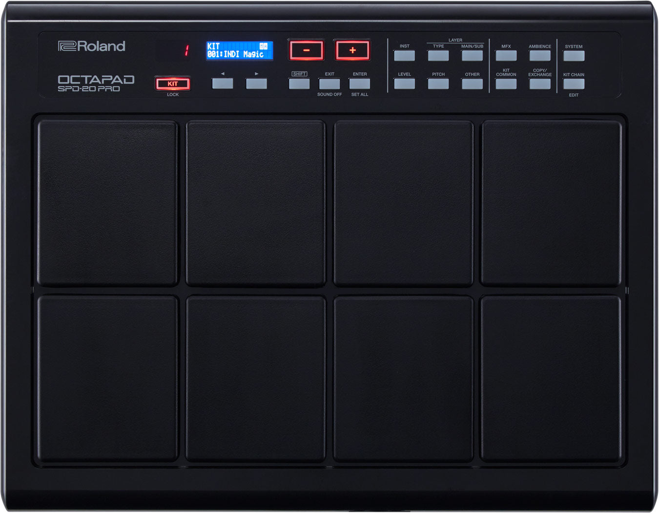 Roland SPD20 PRO BK Octapad Pad de Percusión Digital Negro 1