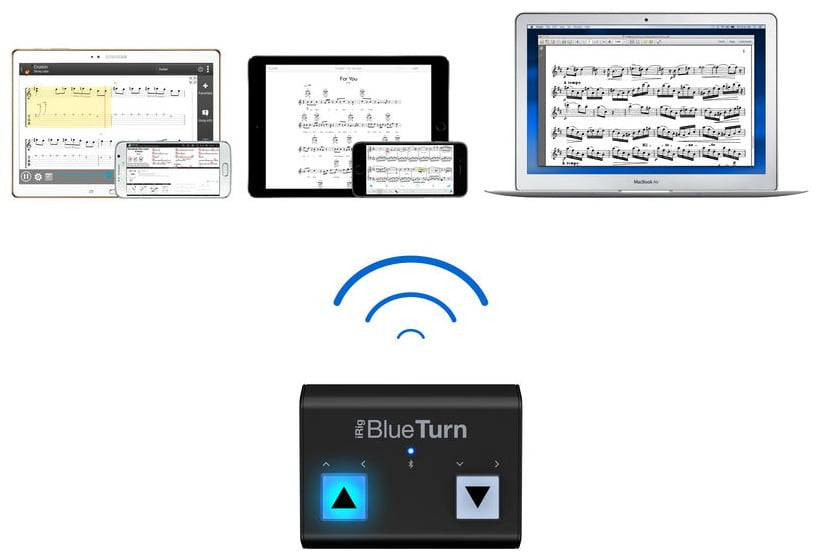 IK Multimedia iRIG Blue Turn Pedal para Cambiar Página Bluetooth 9