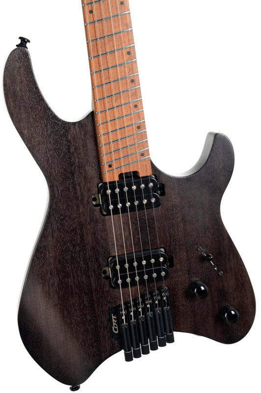 Cort Space G6SM SGTK Guitarra Eléctrica Headless Trans Black 3