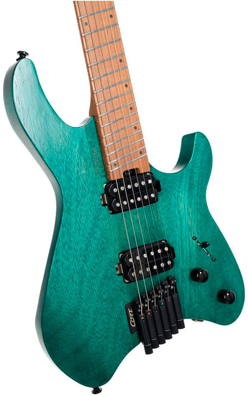 Cort Space G6SM SGTQ Guitarra Eléctrica Headless Turquoise 3