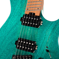 Cort Space G6SM SGTQ Guitarra Eléctrica Headless Turquoise 7