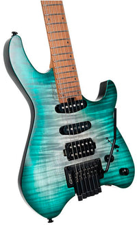 Cort Space G6TR SGLG Guitarra Eléctrica Headless Lagoon 3