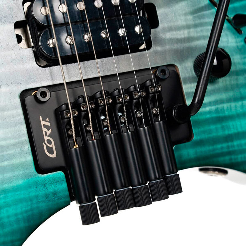 Cort Space G6TR SGLG Guitarra Eléctrica Headless Lagoon 5
