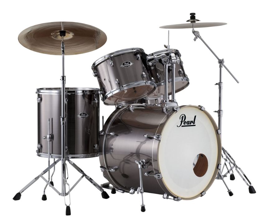 Pearl EXX725SBR C21 Export EXX Batería Acústica con Herrajes y Platos Smokey Chrome 2