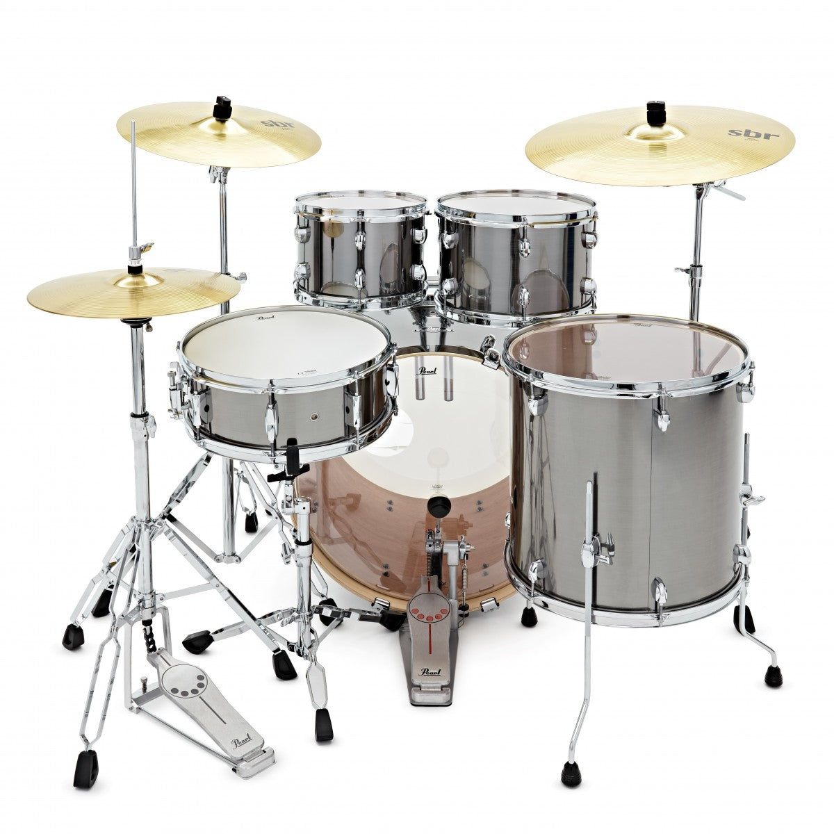 Pearl EXX725SBR C21 Export EXX Batería Acústica con Herrajes y Platos Smokey Chrome 4