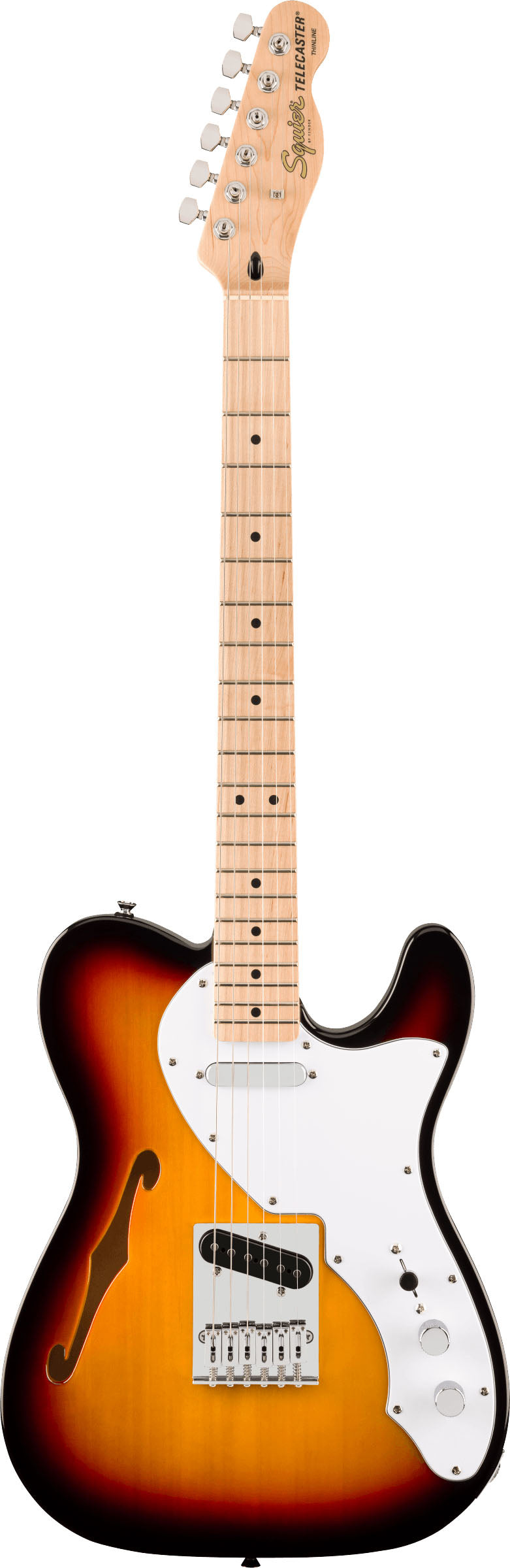 Squier Affinity Telecaster Thinline MN Guitarra Eléctrica 3 Colores Sunburst 1