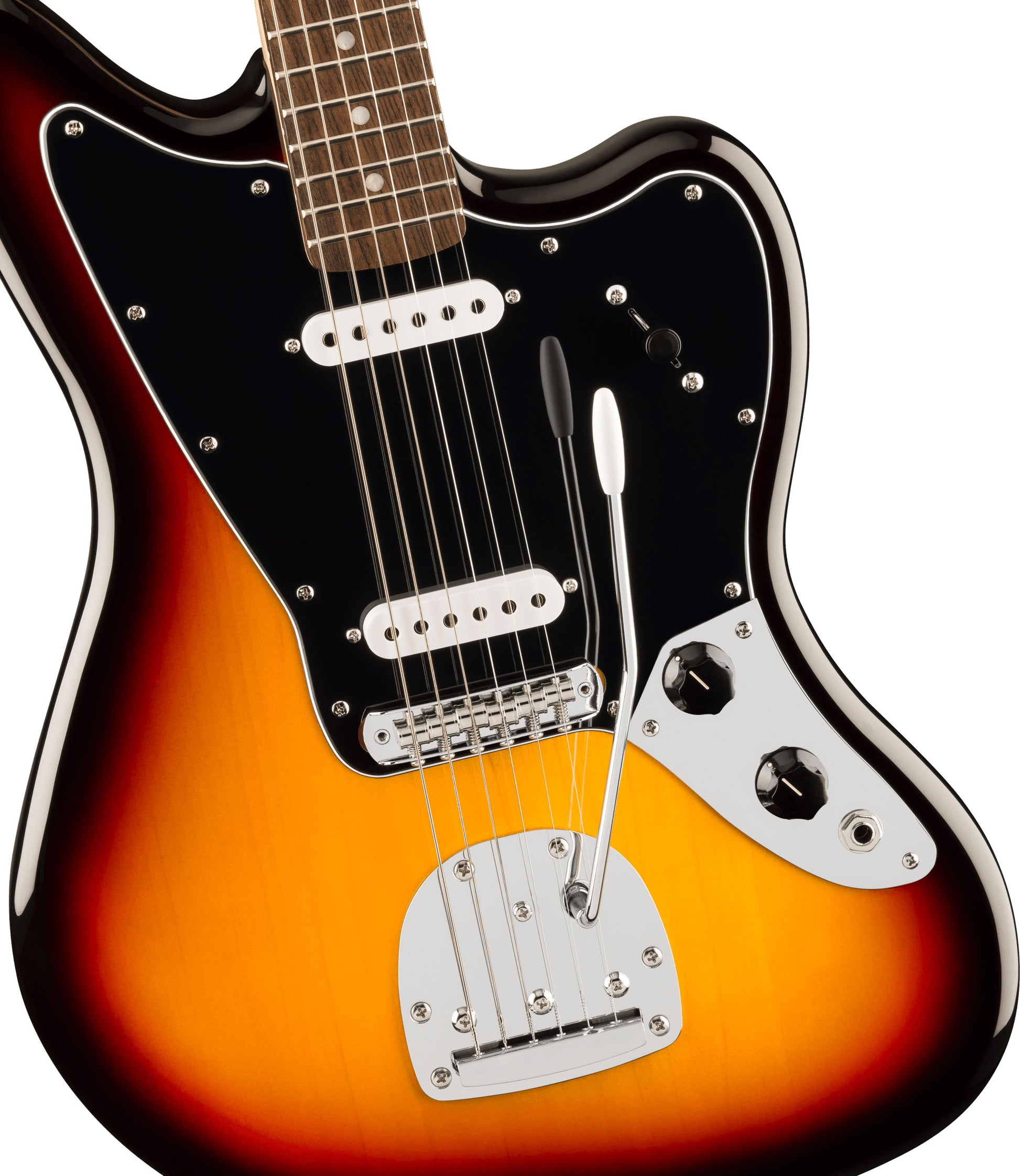 Squier Affinity Jaguar IL Guitarra Eléctrica 3 Colores Sunburst 4