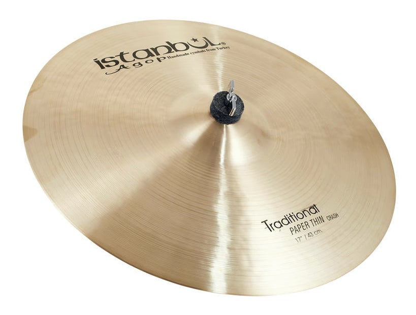 Istanbul Agop Traditional Paper Thin Crash 17 Plato Batería 4