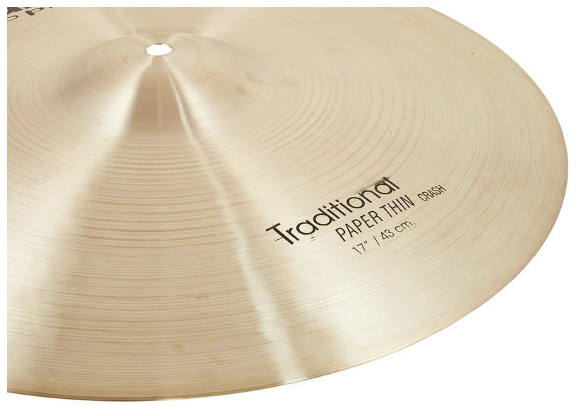 Istanbul Agop Traditional Paper Thin Crash 17 Plato Batería 5