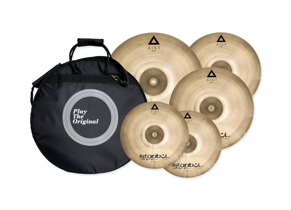 Istanbul Agop Set 4 Xist Brilliant Platos Batería con Funda 1