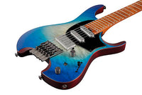 Ibanez Qx54QM BSM Guitarra Eléctrica Blue Sphere Burst Matte 10