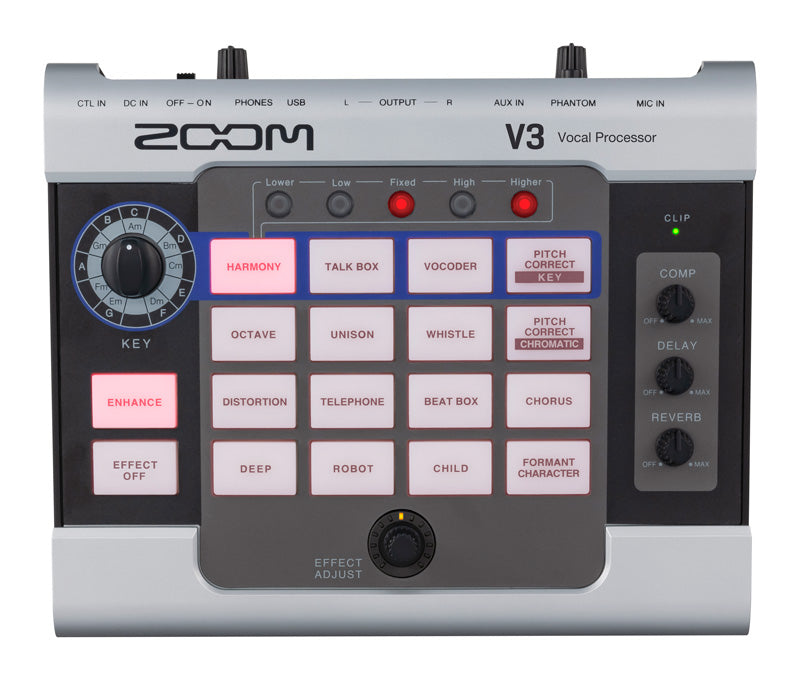 Zoom V3 Pedal Multiefectos para Voz 1