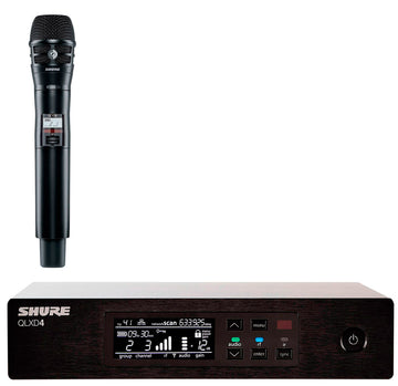 Shure -Pack- QLXD4E Receptor Inalámbrico + QLXD2 K8B H51 Transmisor de Mano 1