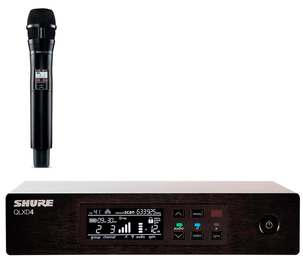 Shure -Pack- QLXD4E Receptor Inalámbrico + QLXD2 N8CB H51 Transmisor de Mano 1