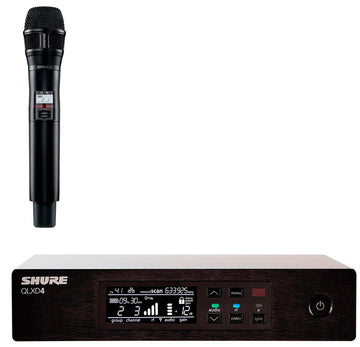 Shure -Pack- QLXD4E Receptor Inalámbrico + QLXD2 N8SB H51 Transmisor de Mano 1